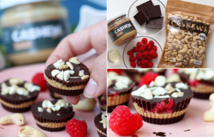 Fitness recept: Csokoládés cupcake kesuvajjal és málnával