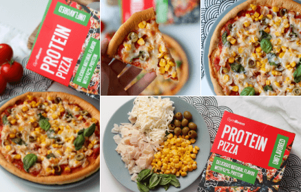 Fitness recept: Házi készítésű protein pizza sonkával kukoricával és olivabogyóval
