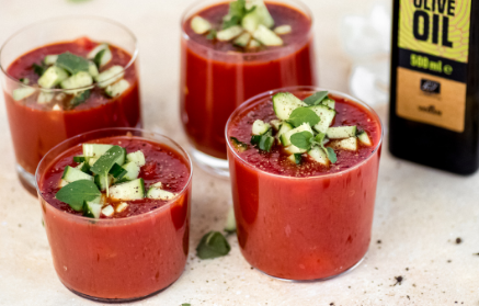 Fitness recept: hideg gazpacho friss zöldségekből