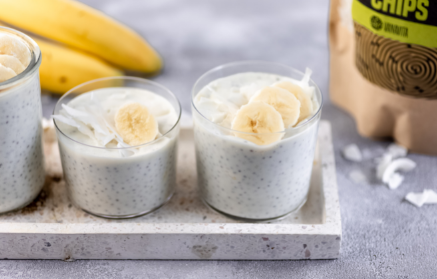 Fitness recept: kókuszos chia puding banánnal