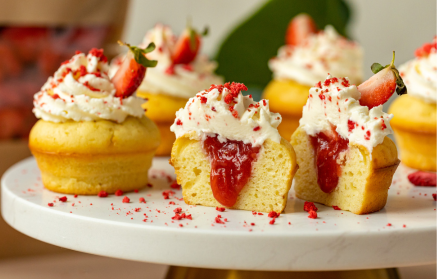 Fitness recept: Epres-krémes vaníliás cupcake