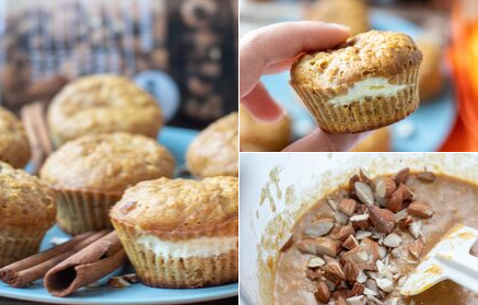 Fitness recept: cheesecake muffin sütőtökkel és ropogós mandulával